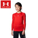 【即日発送】【メール便可230円】【2025年春夏モデル】【 アンダーアーマー UNDER ARMOUR 】【ウェア】 野球 ジュニア 長袖 アンダーシャツ 丸...
