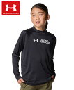 【即日発送】【メール便可230円】【2025年春夏モデル】【 アンダーアーマー UNDER ARMOUR 】 ジュニア ラッシュガード 長袖 モックネック 子供...