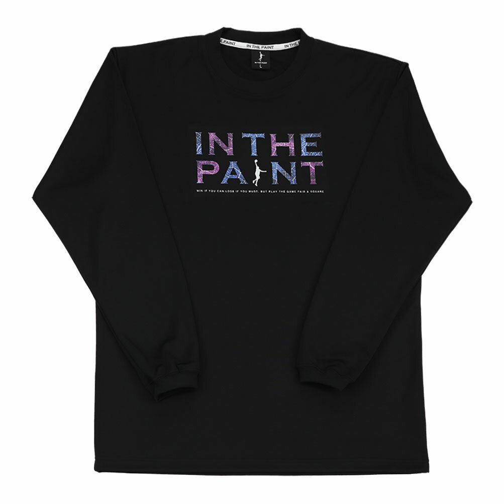 【メール便送料無料】【インザペイント　IN THE PAINT　ベンチウォーマー】【ウェア】バスケット 長袖Tシャツ メンズ レディース 男女兼用 プラクティスシャツ プラシャツ 練習着 ITP24404 (10) ブラック [241125]
