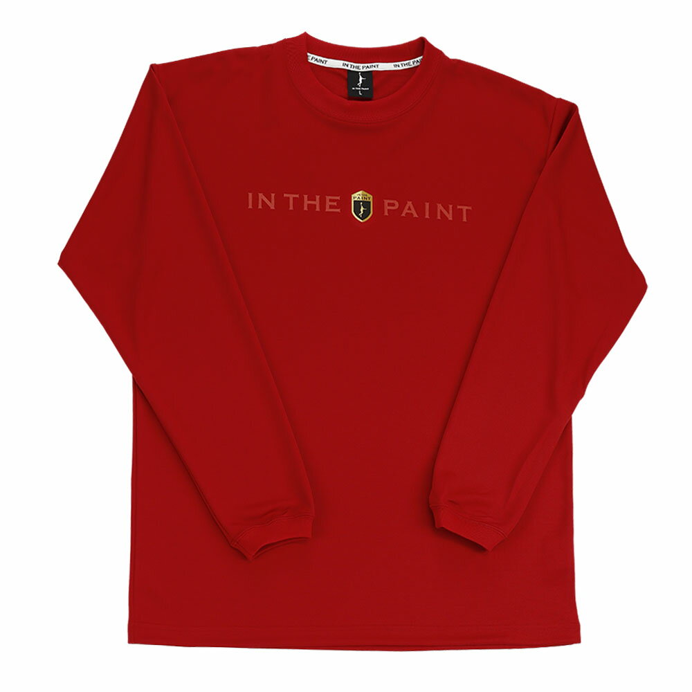 【メール便送料無料】【インザペイント　IN THE PAINT　ベンチウォーマー】【ウェア】バスケット 長袖Tシャツ メンズ レディース 男女兼用 プラクティスシャツ プラシャツ 練習着 ITP24406 (03) レッド [241130]