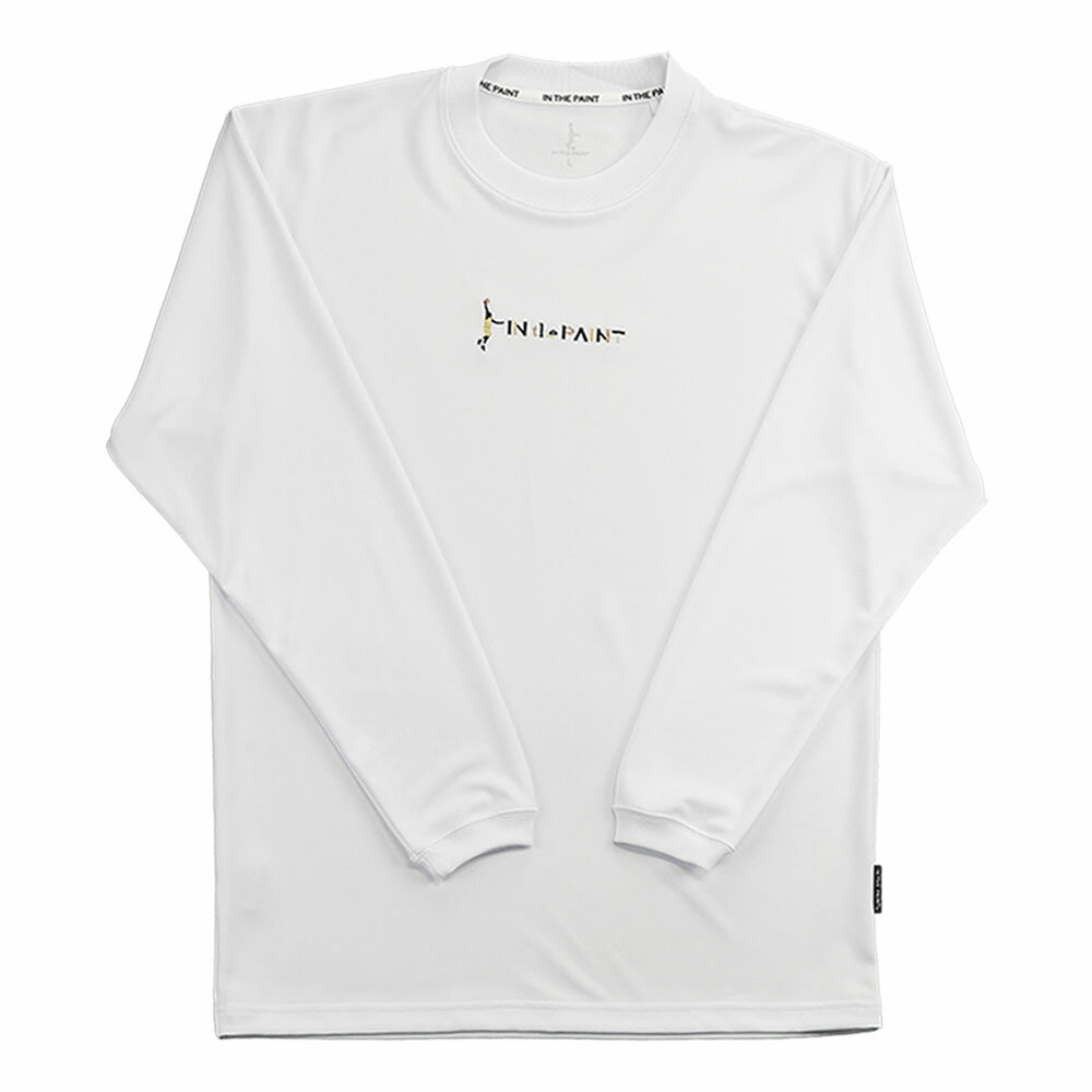 【メール便送料無料】【インザペイント　IN THE PAINT　ベンチウォーマー】【ウェア】バスケット 長袖Tシャツ メンズ レディース 男女兼用 プラクティスシャツ プラシャツ 練習着 ITP24407 (01) ホワイト [241130]