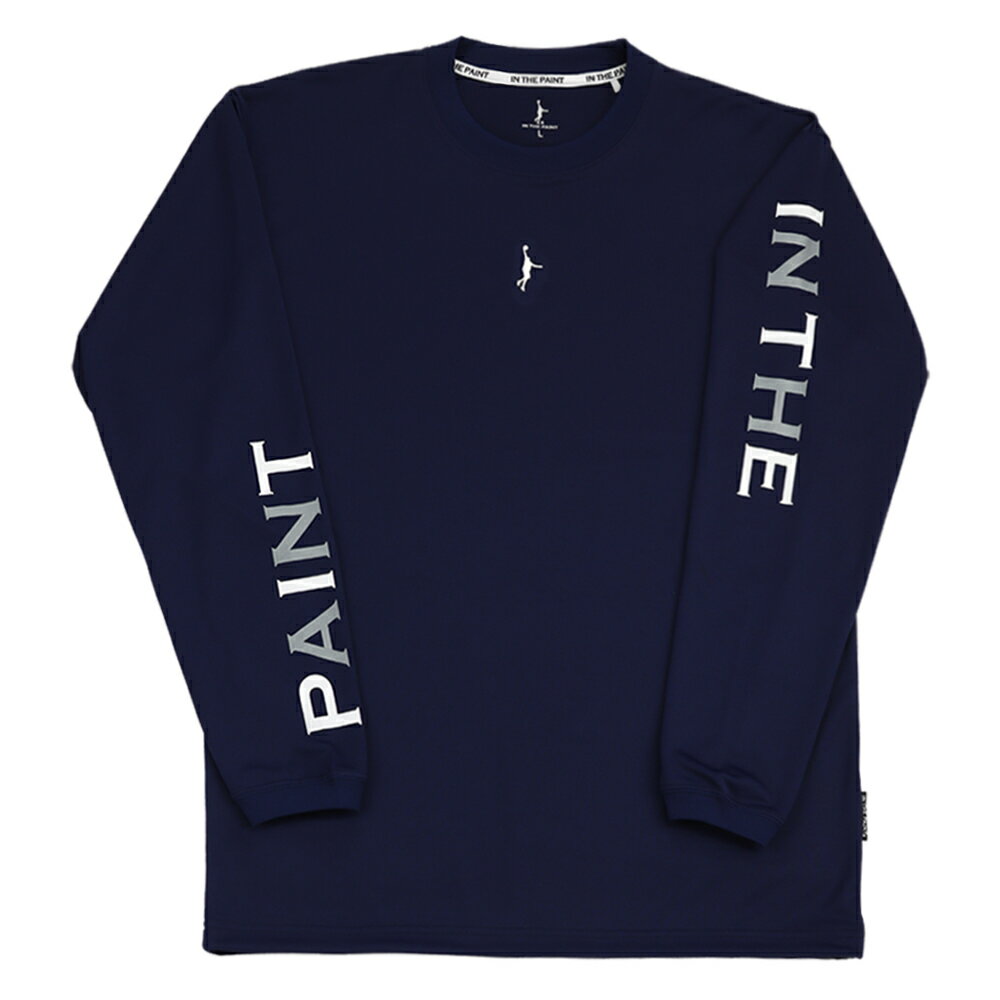 【メール便送料無料】【インザペイント　IN THE PAINT　ベンチウォーマー】【ウェア】 バスケット 長袖Tシャツ メンズ レディース 男女兼用 プラクティスシャツ プラシャツ 練習着 ITP24418 (02) ネイビー [241201]