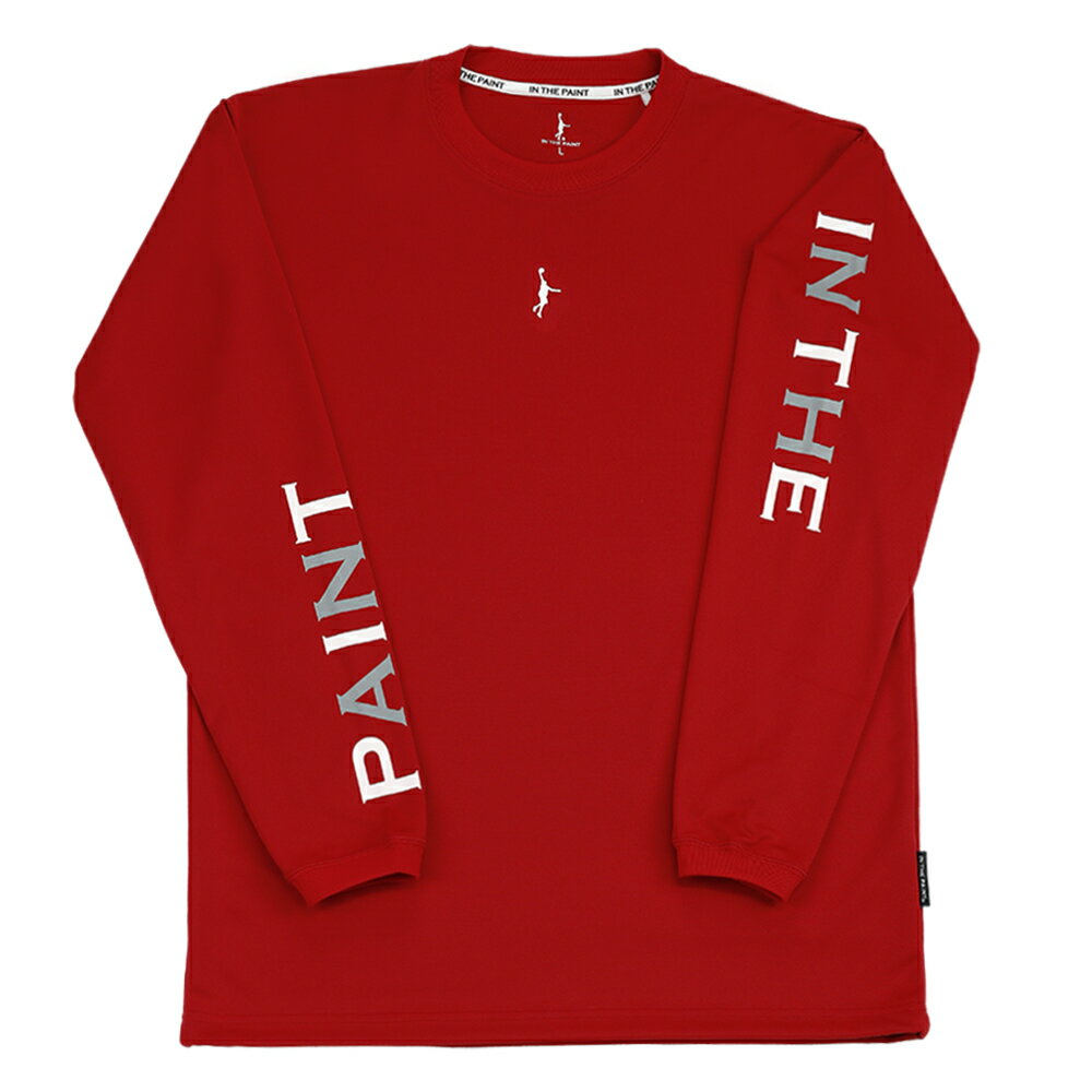 【メール便送料無料】【インザペイント　IN THE PAINT　ベンチウォーマー】【ウェア】 バスケット 長袖Tシャツ メンズ レディース 男女兼用 プラクティスシャツ プラシャツ 練習着 ITP24418 (03) レッド [241201]