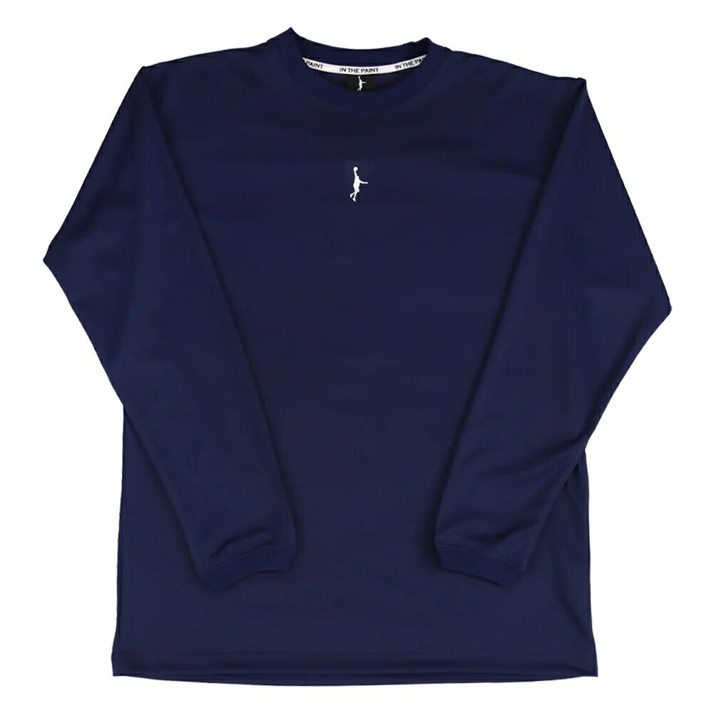 【メール便送料無料】【 インザペイント IN THE PAINT ベンチウォーマー 】【 ウェア 】 バスケ 長袖 Tシャツ メンズ レディース 男女兼用 バックプリントロゴ シャツ ITP25437 ネイビー [251017][amz]