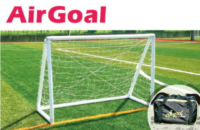 【 フットボールギア footballgear 】【設備・用具】サッカー エアゴール AirGoal 幼稚園・保育園向け サイズ：ラージA 空気 組み立て 簡単 持ち運び 安全 室内 子供 こども 園児 AGF04A AG-F04A [200416][大型宅配便]