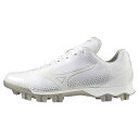 ★軽さに磨きがかかったミズノの原点★【ミズノ MIZUNO】【シューズ 靴】野球 ポイントスパイク ウエーブライトレボ メンズ レディース 男女兼用 白 ひも ...