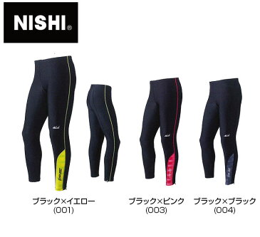 【送料無料】【NISHI　ニシスポーツ】【2022年春夏モデル】【ウェア】陸上 T&Fプラクティスロングタイツ メンズ 男女兼用 レディース トラック&フィールド 2811A018 ブラック×イエロー ブラック×ピンク ブラック×ブラック [220403]