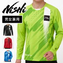 [最大2000円OFFクーポン発行中]【メール便送料無料】★スリムシルエット★【ニシスポーツ　NISHI】【ウェア】陸上競技 グラフィックライトロングスリーブシャツ メンズ レディース 男女兼用 長袖Tシャツ ロンT NO LIMIT ATHLETE 2811A342 [230903]