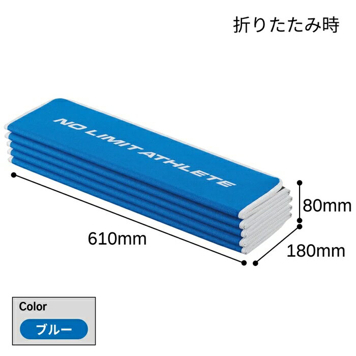 ★よりコンパクトに収納可能！持ち運びにも便利(キャリングハーネス付き)！ストレッチング用マット★【2024年モデル】【ニシスポーツ　NISHI】【スポーツケア用品】 トレーニングマット エクサマットNE-10 エクササイズマット 3833A852 [240308] 父の日 プレゼント 2