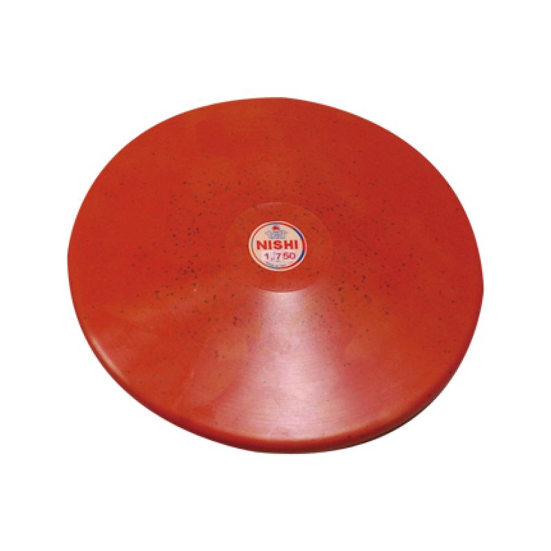 ★室内で使用可!高品質ゴムを使用し、表面が滑らかで鉄製リングと変わらぬリリース感★【 ニシスポーツ NISHI 】陸上競技 円盤 (練習用・ゴム製) 1.75k...