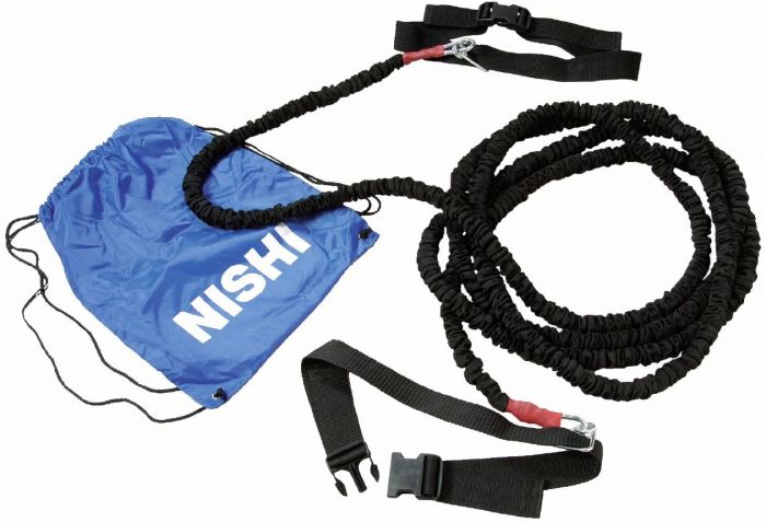 ★効果的なスピードトレーニングにオススメ★【ニシスポーツ NISHI】【トレーニング用品】陸上 ダブルマンオーバースピード 6m ミディアムチューブタイプ T7421A 200403 父の日 プレゼント