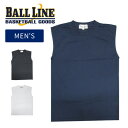 【メール便可230円】【ボールライン BALL LINE オンザコート】【ウェア】バスケット ノースリーブシャツ メンズ BTN-2000 ブラック ネイビー ...
