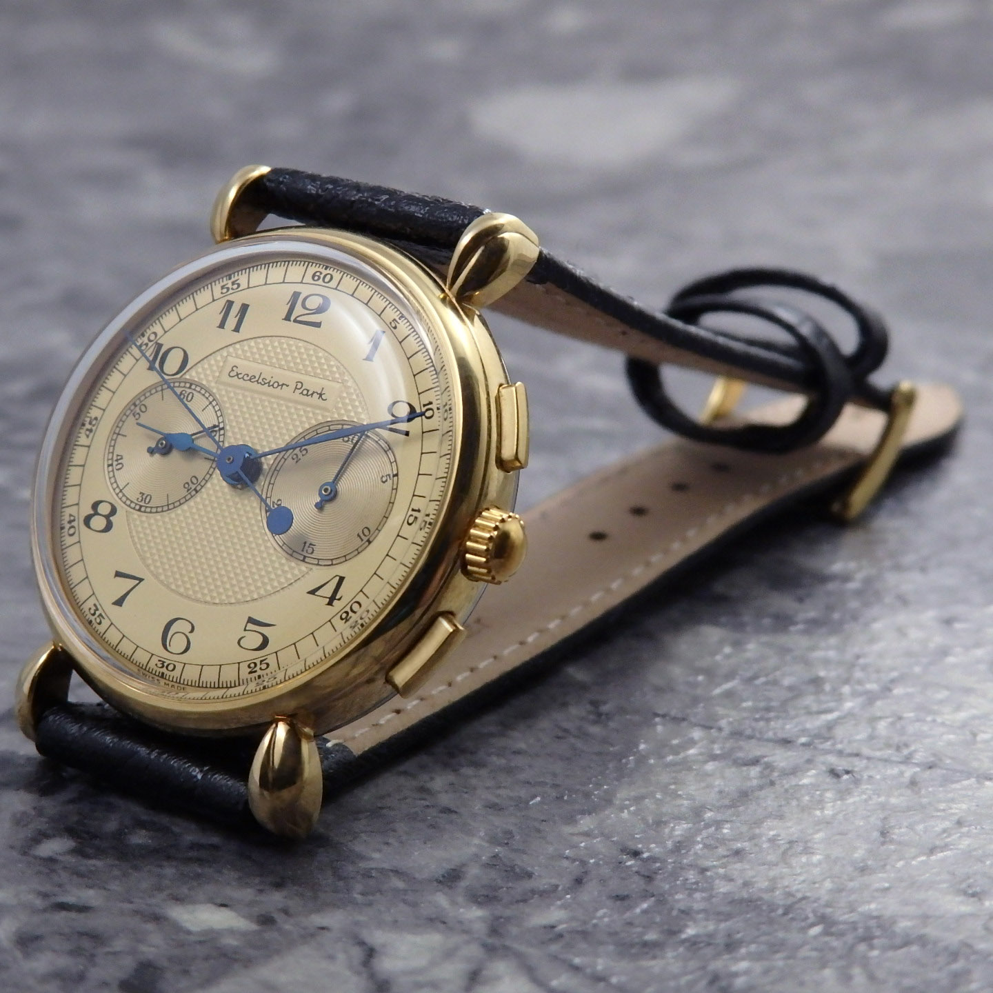 Excelsior Park ヴィンテージ クロノグラフ アンティーク 手巻き エクセルシオパーク