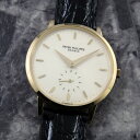 パテックフィリップ カラトラバ 3893 ドルフィンハンド スモールセコンド 18金無垢 イエローゴールド PATEK PHILIPPE ヴィンテージ 手巻き ...