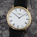 パテックフィリップ ヴィンテージ 3520D 1988年製 カラトラバ 18金無垢 イエローゴールド PATEK PHILIPPE 手巻き クル・ド・パリ アンティーク腕時計