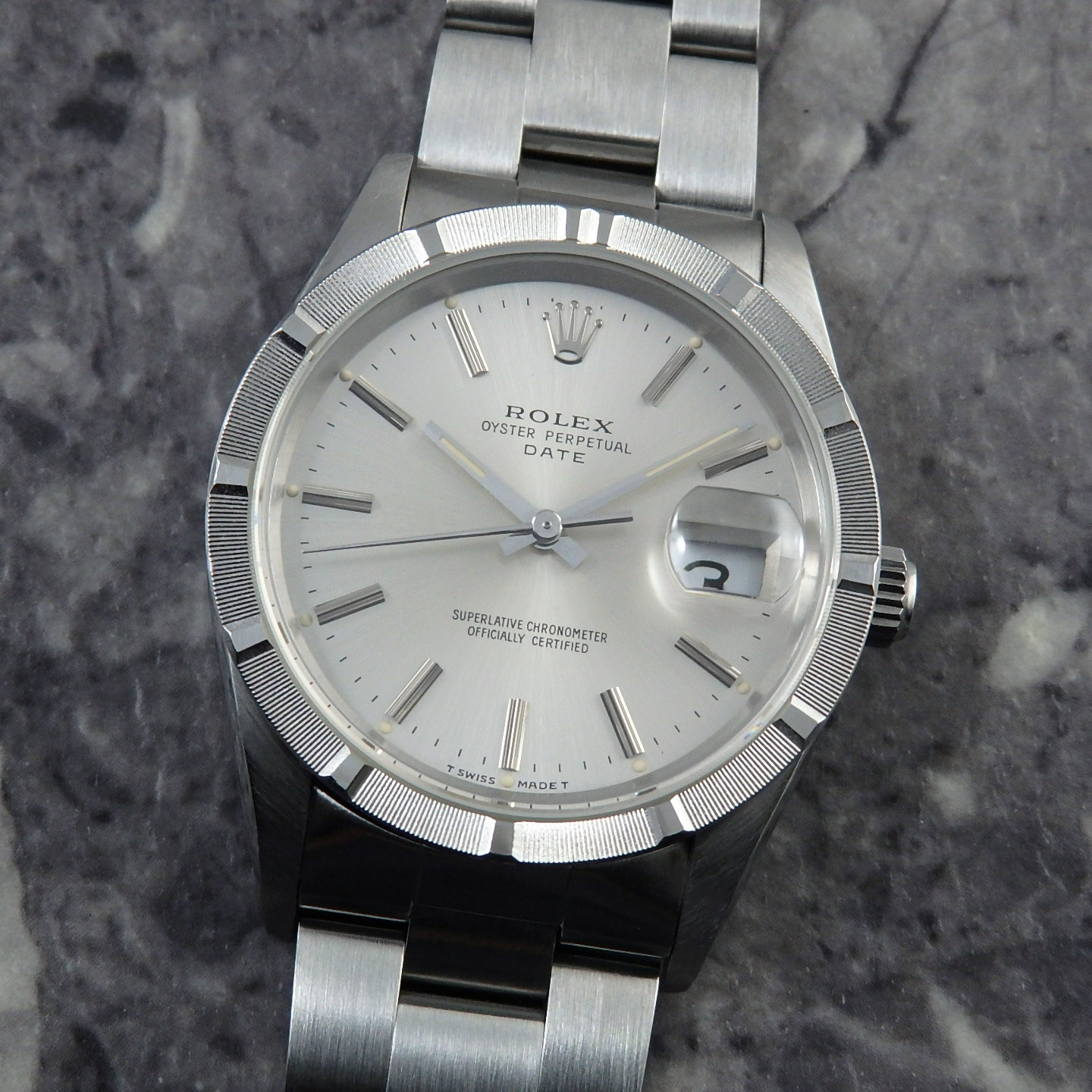 オイスター 腕時計（メンズ） ロレックス ヴィンテージ オイスターパーペチュアルデイト Ref.15210 1989年 ROLEX 自動巻き Cal.3135