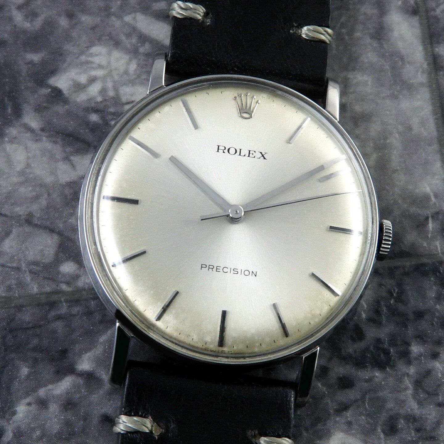 Rakuten - ロレックス ヴィンテージ ノンオイスターケース REF.3411 ROLEX プレシジョン 1973年 手巻 キャリバー 1225 PRECISION ラウンド アンティーク