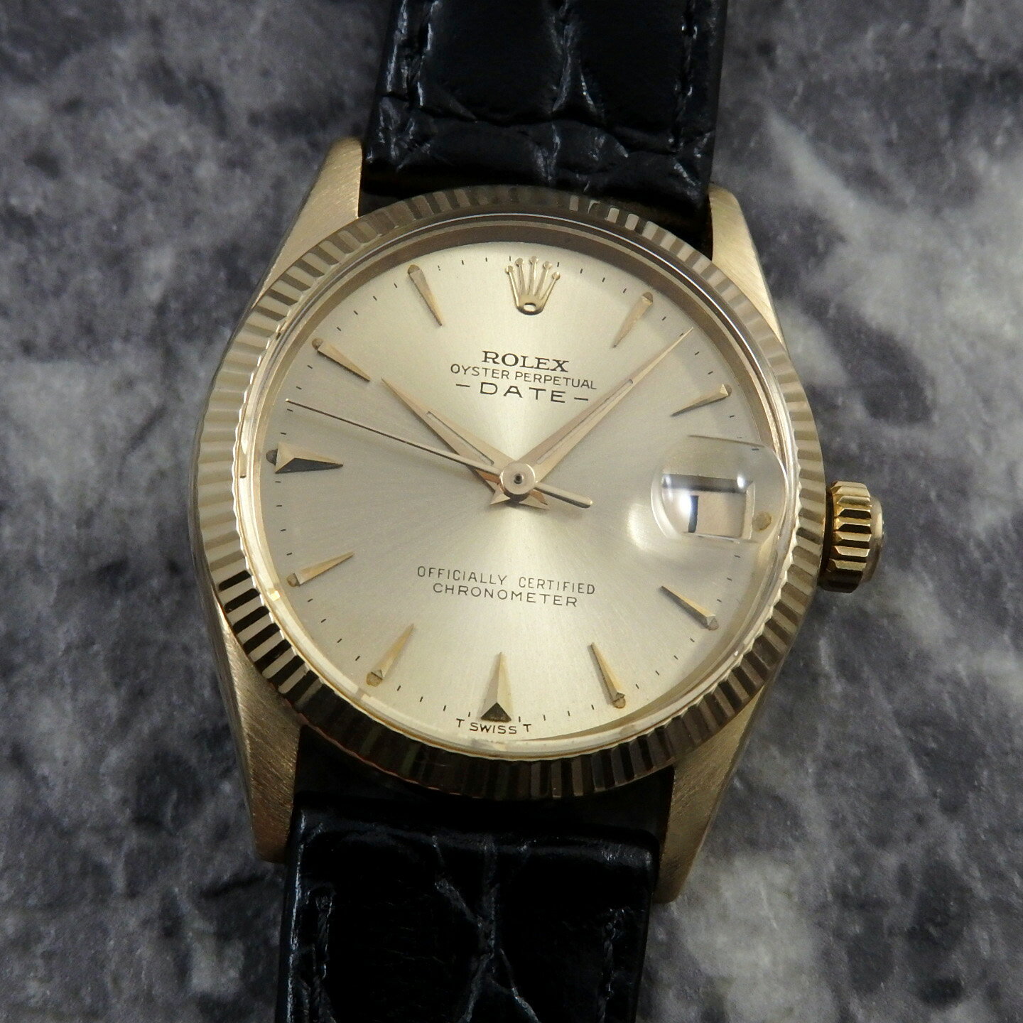 ロレックス オイスターパーペチュアルデイト Ref.6627 18KYG ボーイズ ROLEX OYSTER PERPETUAL DATE K18YG イエローゴールド 金無垢 自動巻 1964年