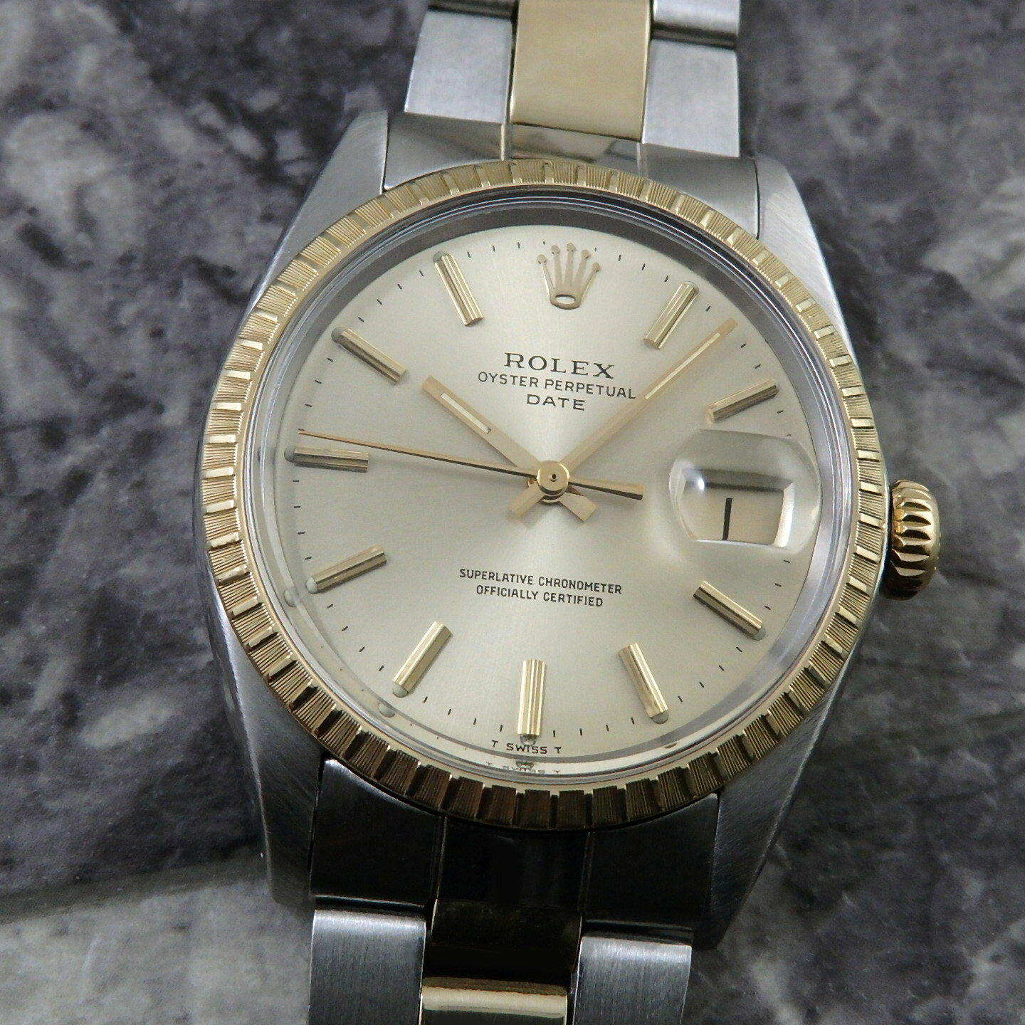 Rakuten - ROLEX オイスターパーペチュアルデイト コンビ Ref.1505 ロレックス 1969年 Cal.1570 自動巻 アンティーク ヴィンテージウォッチ