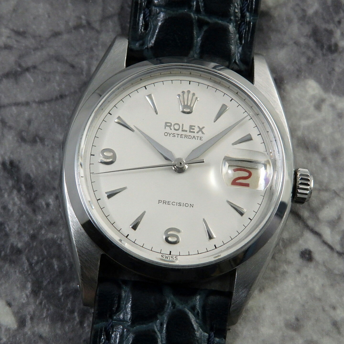 Rakuten - ROLEX オイスターデイト Ref.6494 赤黒カレンダー 手巻き ロレックス アンティーク ヴィンテージウォッチ 1958年製