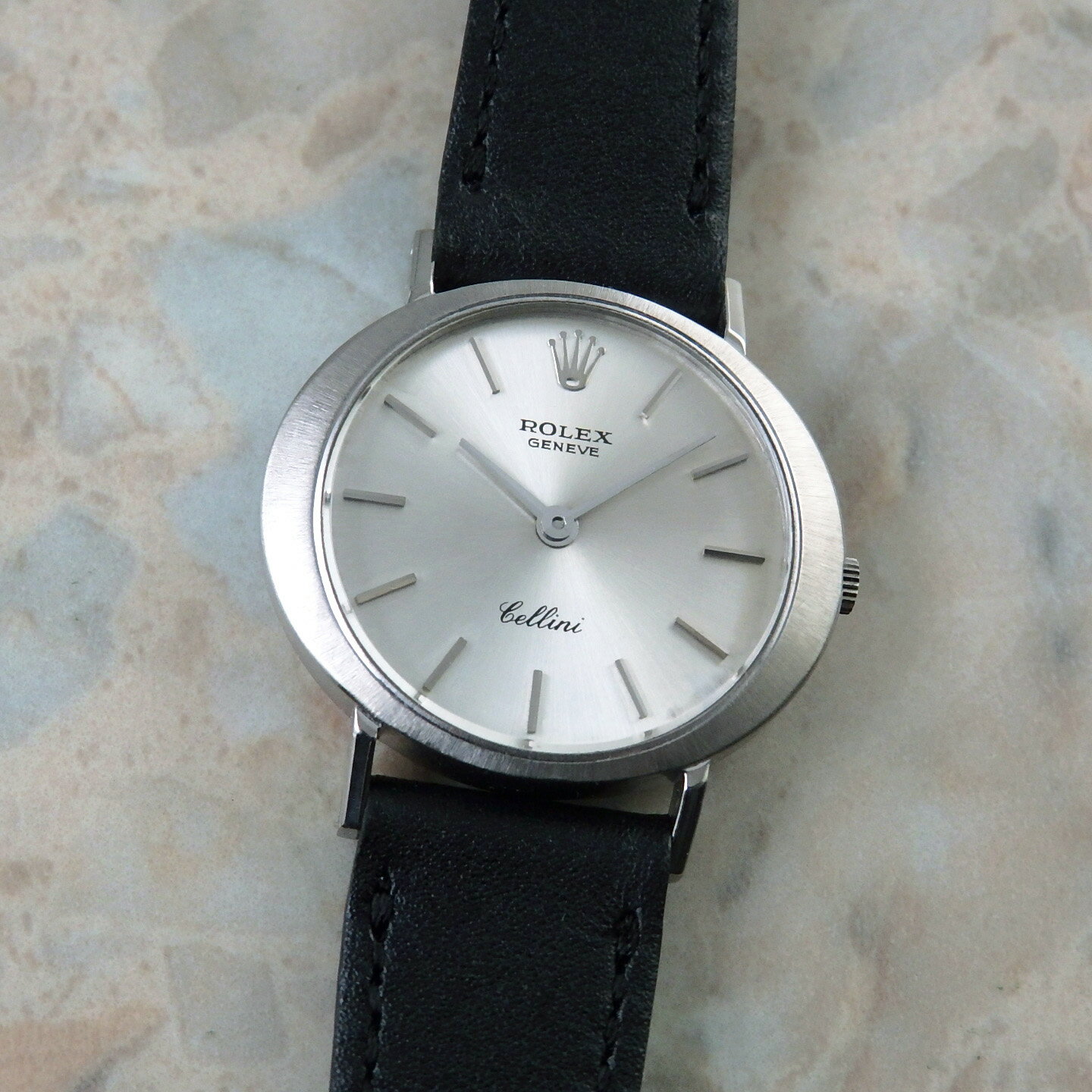 Cellini - ロレックス チェリーニ 3653 レディース 1965年 ホワイトゴールド 金無垢 WG アンティーク ヴィンテージ オーバル 18金無垢 ROLEX Cellini