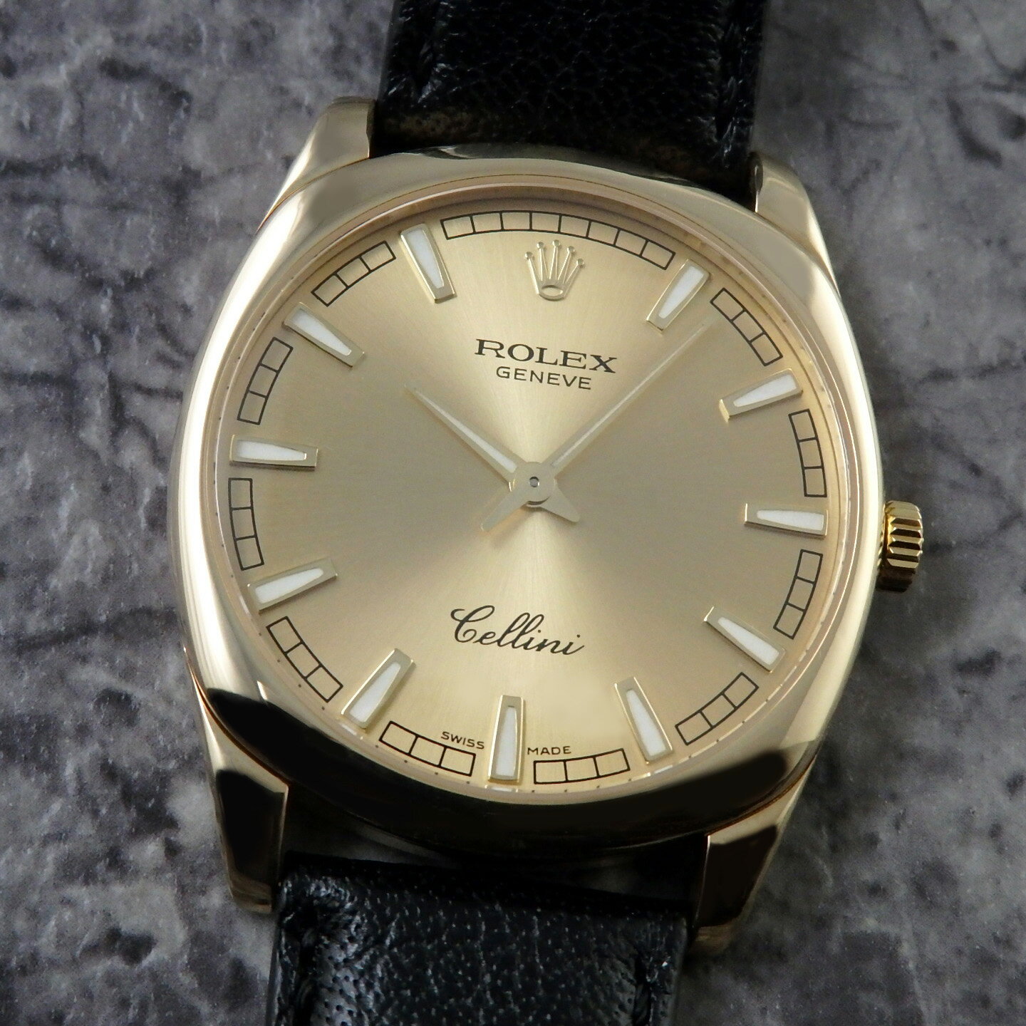 Rakuten - ROLEX ロレックス チェリーニ ダナオス 4243 希少 シャンパンゴールド文字盤 メンズ YG K18 金無垢 2005年 イエローゴールド Cellini