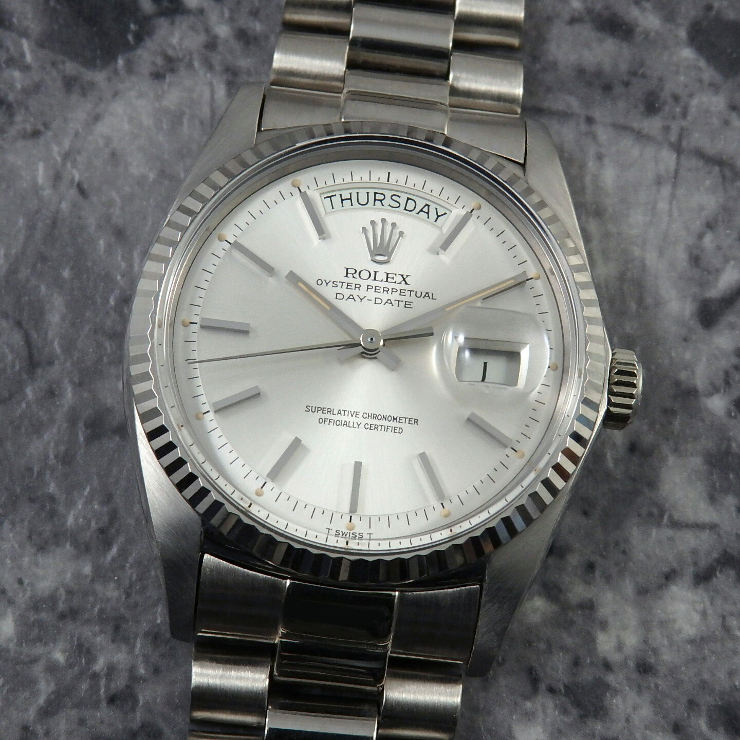 ロレックス デイデイト REF.1803 18金無垢 WG ホワイトゴールド ROLEX 純正プレジ ...