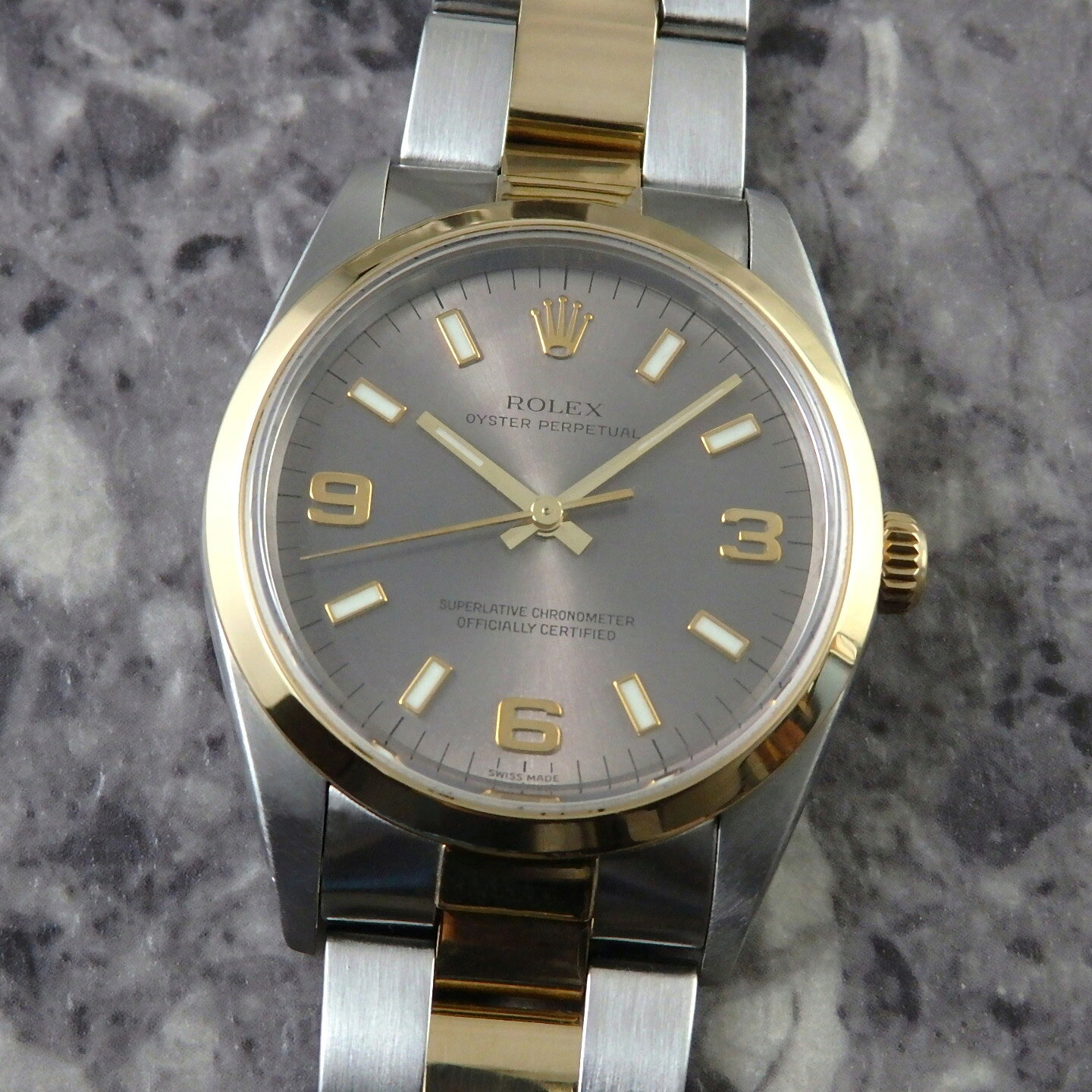 ロレックス オイスターパーペチュアル Ref.14203 ROLEX コンビ 1999年 箱・ギャラ ...