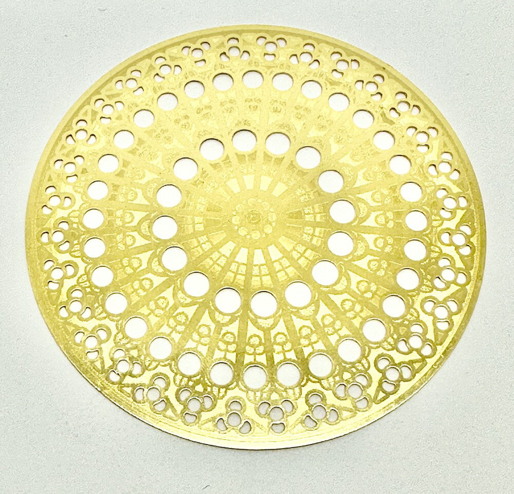 【楽天最安値に挑戦】ERGON マリア バラ窓 GOLDエナジーカード 古代神聖幾何学 幸運 開運 護符 8cmメタルプレート【送料無料】