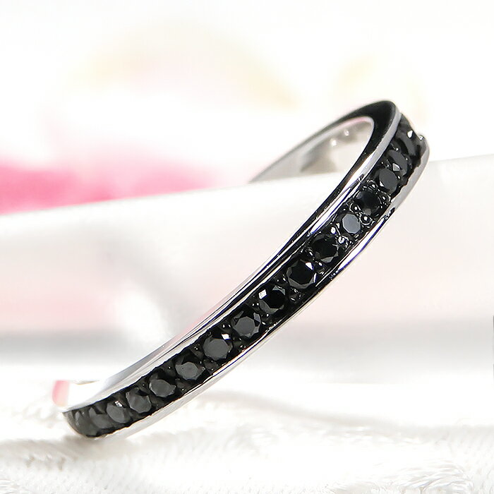 K10WG/PG【0.40ct】ブラック ダイ...の紹介画像2