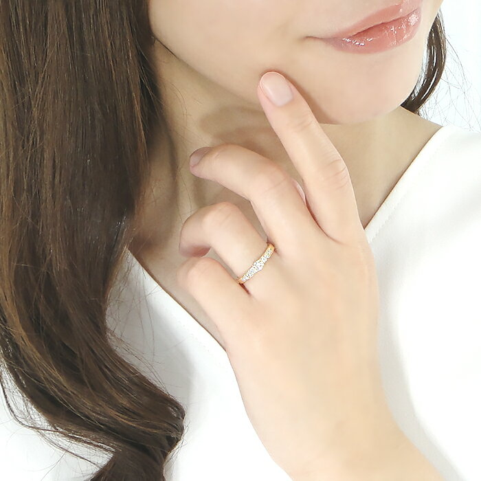 K18YG/PG/WG【0.30ct】ダイヤモンド リング送料無料 代引手数料無料 品質保証書 ジュエリー ダイヤリング 0.30カラット 一粒 ダイヤモンドリング フチあり ゴールド 18金 18k ハーフエタニティリング 4月誕生石 新作 人気 おしゃれ 普段使い デイリーリング