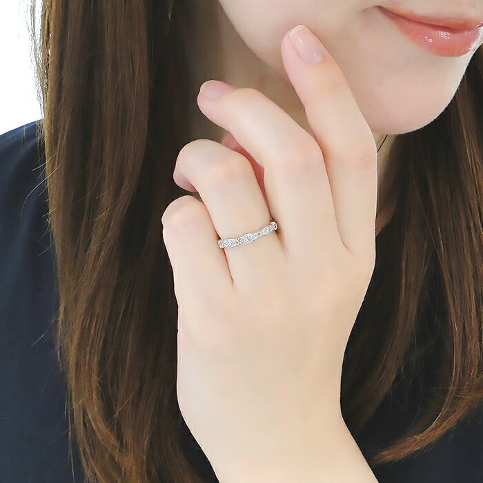 Pt900/K18PG 【0.20ct】ダイヤモンド コンビ リング指輪 リング プラチナリング ダ...
