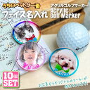 【10個セット】 うちのペット♪ フェイス 名入れ アクリル ゴルフマーカー UVプリント 5mm オリジナル アクリルマーカー ゴルフコンペ 景品 賞品 オリ...