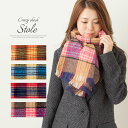 AWESOME-shop マフラー クレイジーチェック ストール stole ストール レディース ファッション