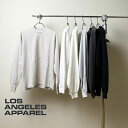 LOSANGELS APPAREL(ロサンゼルスアパレル)L/S Grmnt Dye CrewNeck 6.5oz【メール便対象】