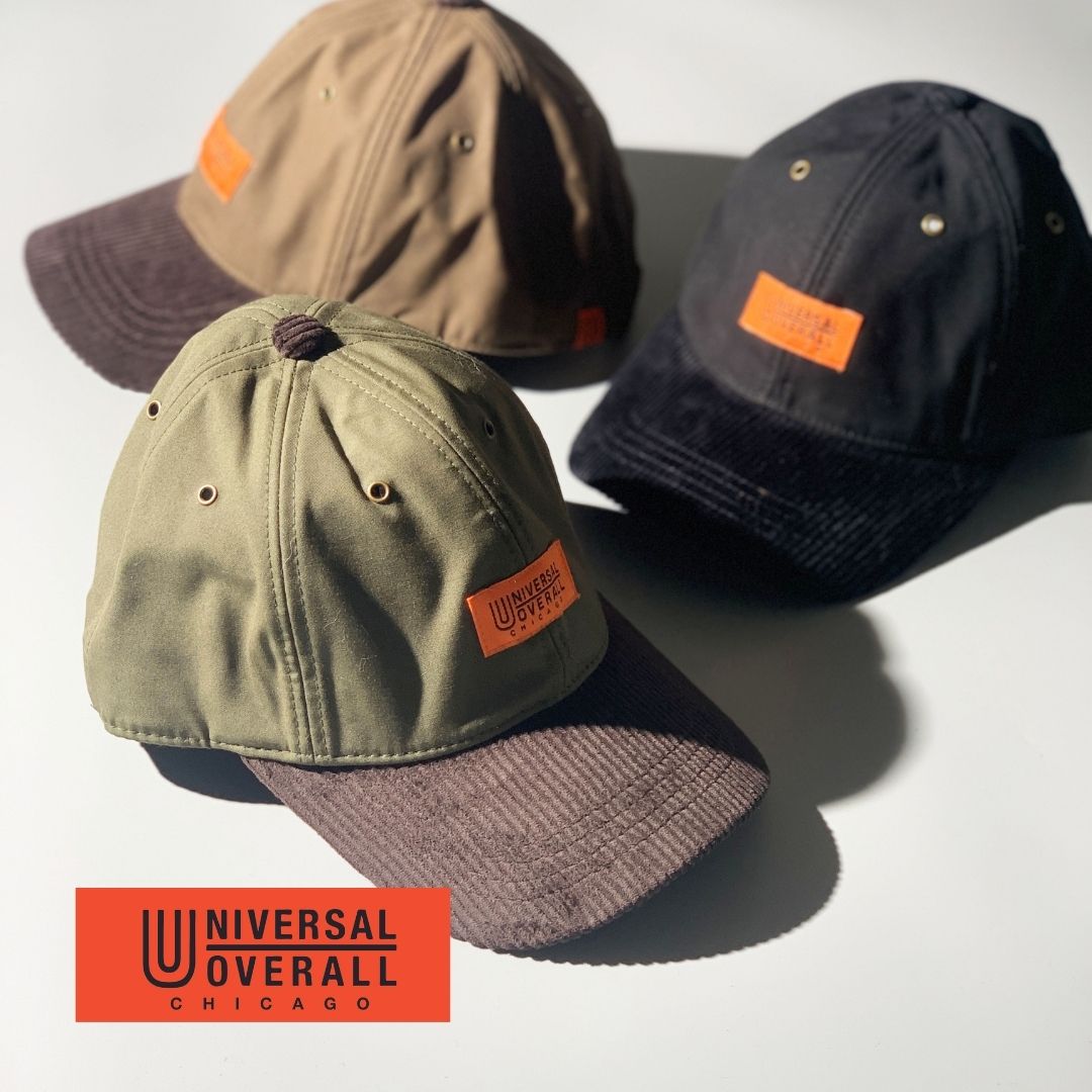 UNIVERSAL　OVERALL（ユニバーサルオーバーオール）オイルドコットンコンビキャップ【宅配便対象】帽子..