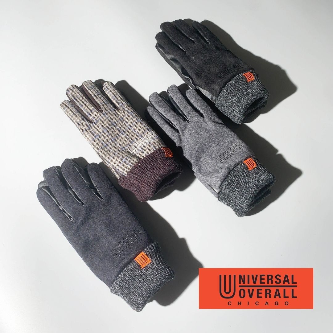 [30％OFFクーポン利用で3003円]UNIVERSAL　OVERALL（ユニバーサルオーバーオール）メルトングローブ【宅配便対象】手袋 グローブ ファッション おしゃれ キレイ目 ウール メルトン スマホ 対応 メンズのサムネイル