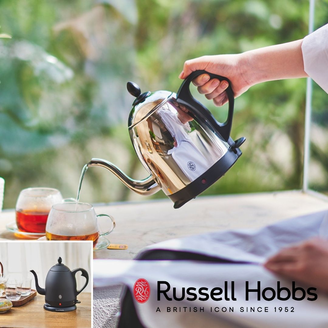 ラッセルホブス 7300JP [\300クーポン]【POINT10倍】Russell Hobbs（ラッセルホブス）カフェケトル 0.8【宅配便対象】 ケトル 保温 電気 おしゃれ ドリップ やかん 新生活 一人暮らし