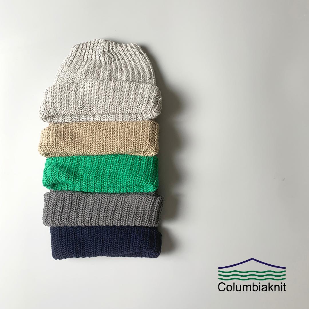 【POINT5倍】Columbia knit（コロンビアニット）ワッチ キャップ ビーニー【メール便対象】ニット帽 帽子 メンズ 男性 無地 コットン 綿100％ ニット アウトドア カジュアル シンプル 暖かい