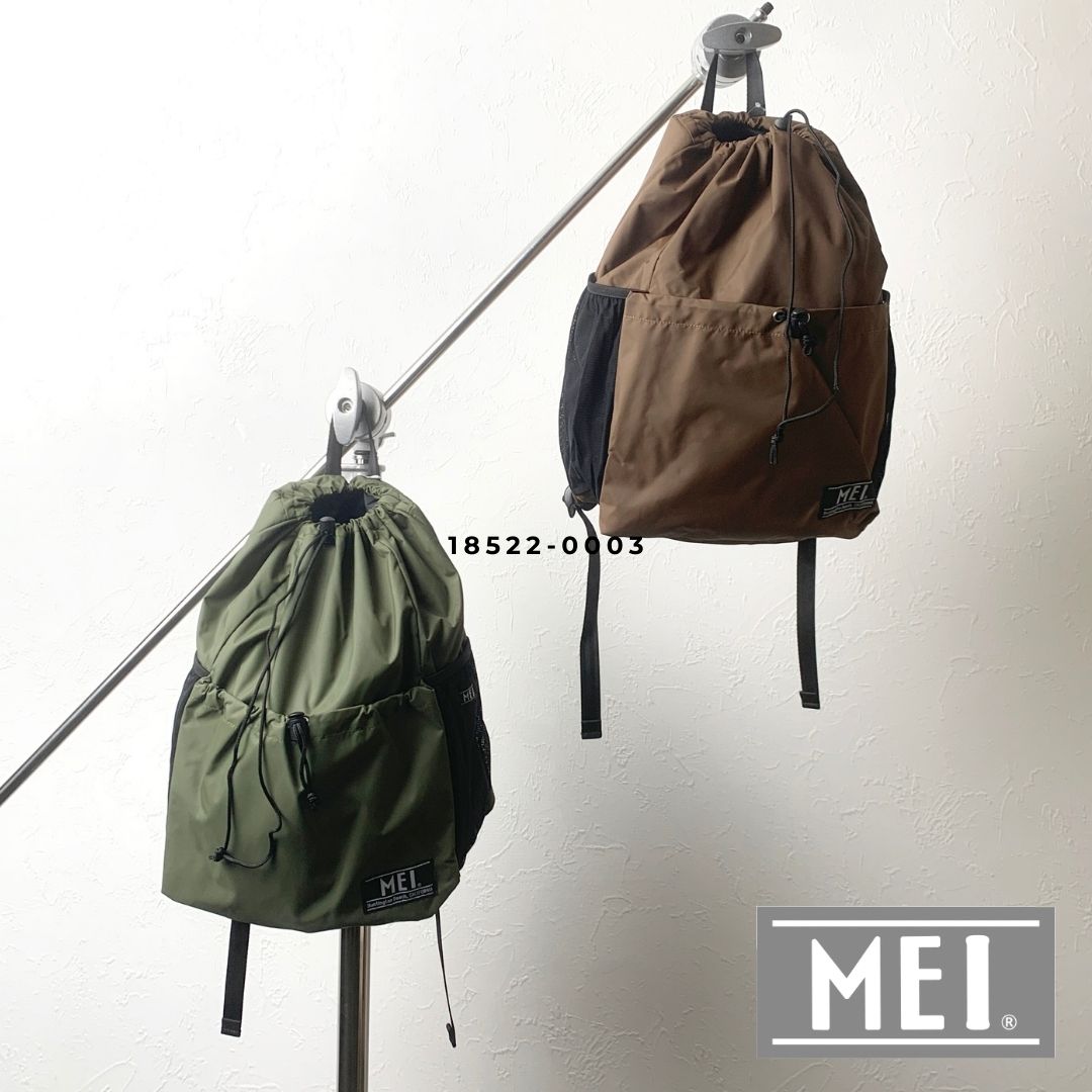 [50%クーポン有]【POINT10倍】MEI（メイ）SUSTAINABLE SNAP BAG サスティナブル スナップバック【宅配便対象】リュック メンズ レディース 通学 通勤 バッグパック おしゃれ シンプル