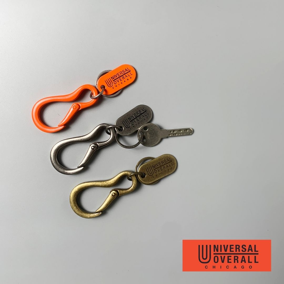 UNIVERSAL OVERALL（ユニバーサルオーバーオール ）UNIVERSALOVERALL KEYRING 洋ナシ型【メール便対象】カラビナ キーホルダー おしゃれ キーリング