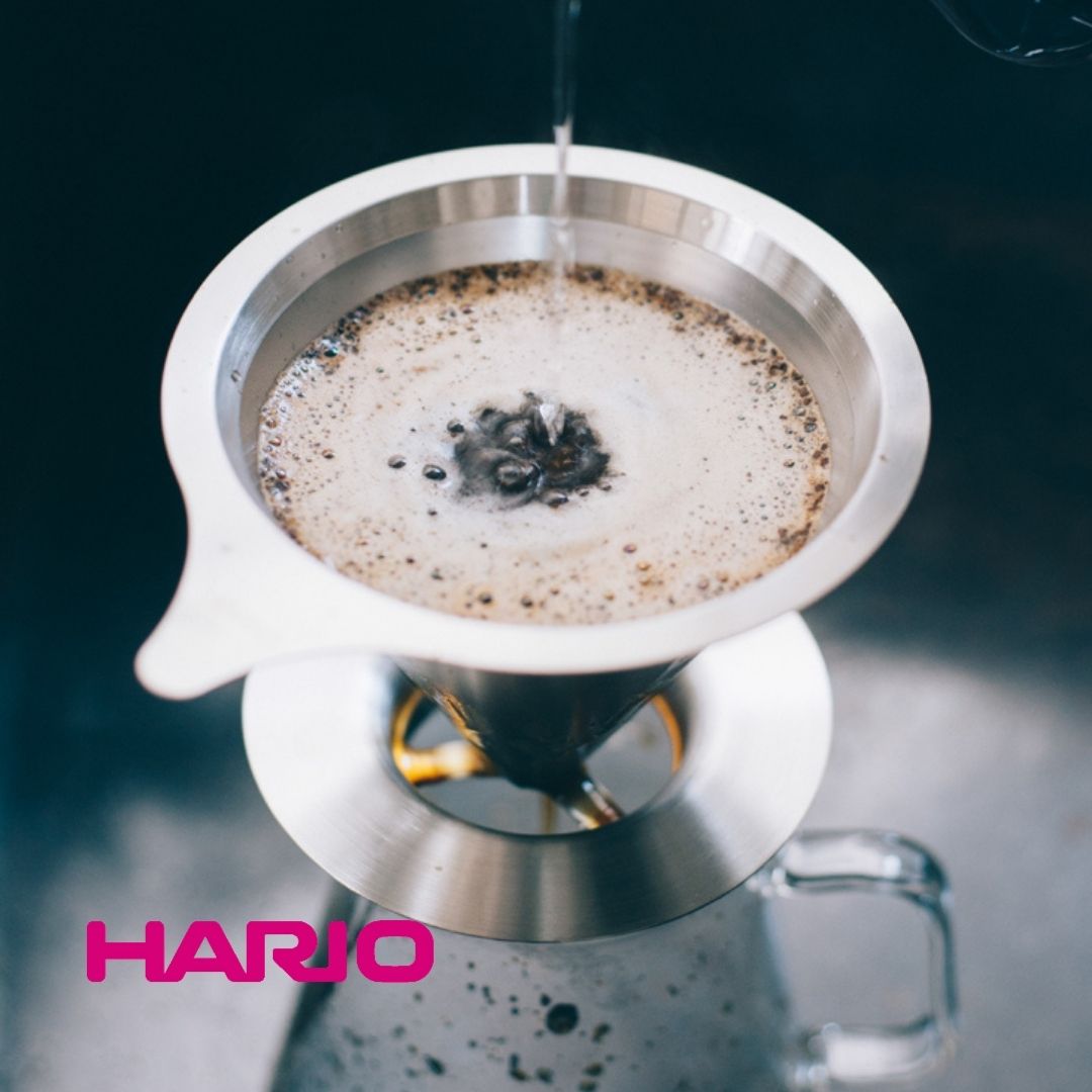 HARIO（ハリオ）ダブルメッシュメタルドリッパー 1杯?4杯ドリッパー おしゃれ コーヒー ステンレス フィルター不要