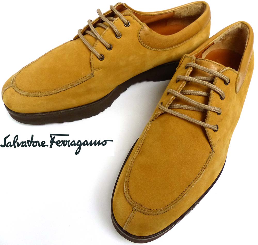 イタリア製 Salvatore Ferragamo / サルヴァトーレフェラガモ Uチップ スウェード シューズ 5 1/2C(22.5-23cm相当)(レディース)【中古】