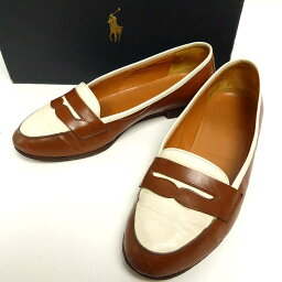 Ralph lauren / ラルフローレン 2トーン ローファー 22 1/2(22.5cm相当)(レディース・箱付き)【中古】