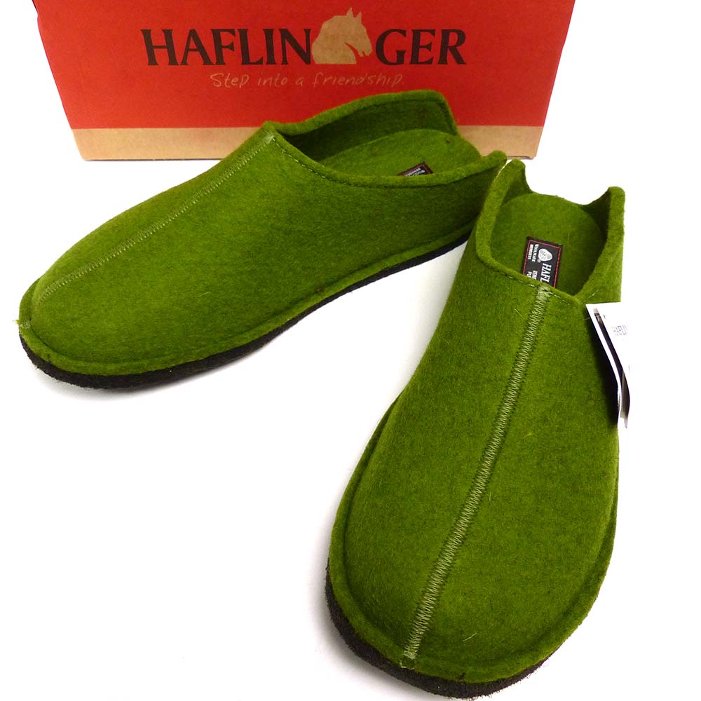 【未使用】HAFLINGER / ハフリンガー スマイリー ロートップスリッパ 44(28cm相当)(タグ・箱付き)【中..