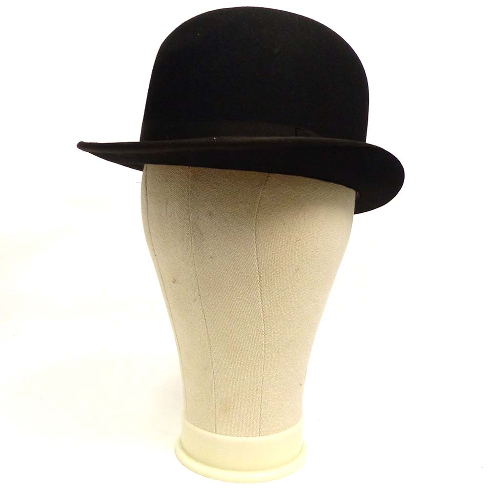 1940-50s Teikokuhat co / 帝国ハット ボーラーハット/ シルクハット / 山高帽(頭内周56cm) 【中古】