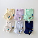 子供服 セットアップ ユニセックス 夏 子供服 Tシャツ 半ズボン パンツ キッズ 夏服 かわいい カジュアル 普段着 通学着 子ども服 ガールズ ファッション 上下セット 可愛い きれいめ 公園 普段着 カジュアル 女の子 ベビー キッズ 可愛い 夏服 春夏 クマ