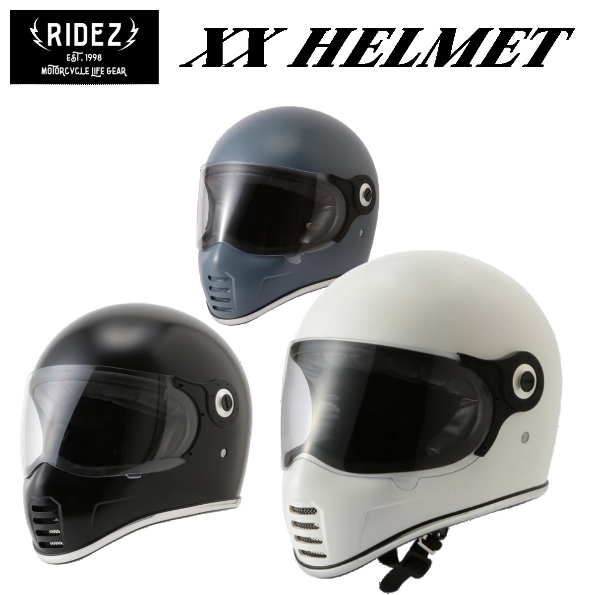 I yRIDEZ@CYz XX HELMET oCN wbg WHITE BLACK GRAY zCg ubN O[ TCY M L ttFCX  Ci[pbh  \ S y IWi