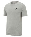 NIKE(ナイキ) クラブ Tシャツ AR4999 Col.064 ダークグレーヘザー/ブラック(EC)(4)