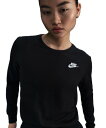 \楽天スーパーSALE期間中、エントリーでポイント10倍!/NIKE(ナイキ) ウィメンズ NSW CLUB ワンポロゴ ロンT HF0781(EC)
